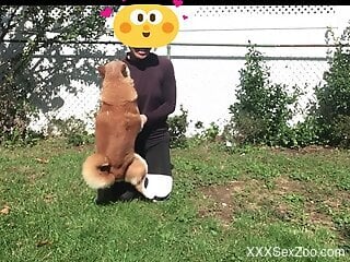 Backyard zoo perversions between a woman and her dog